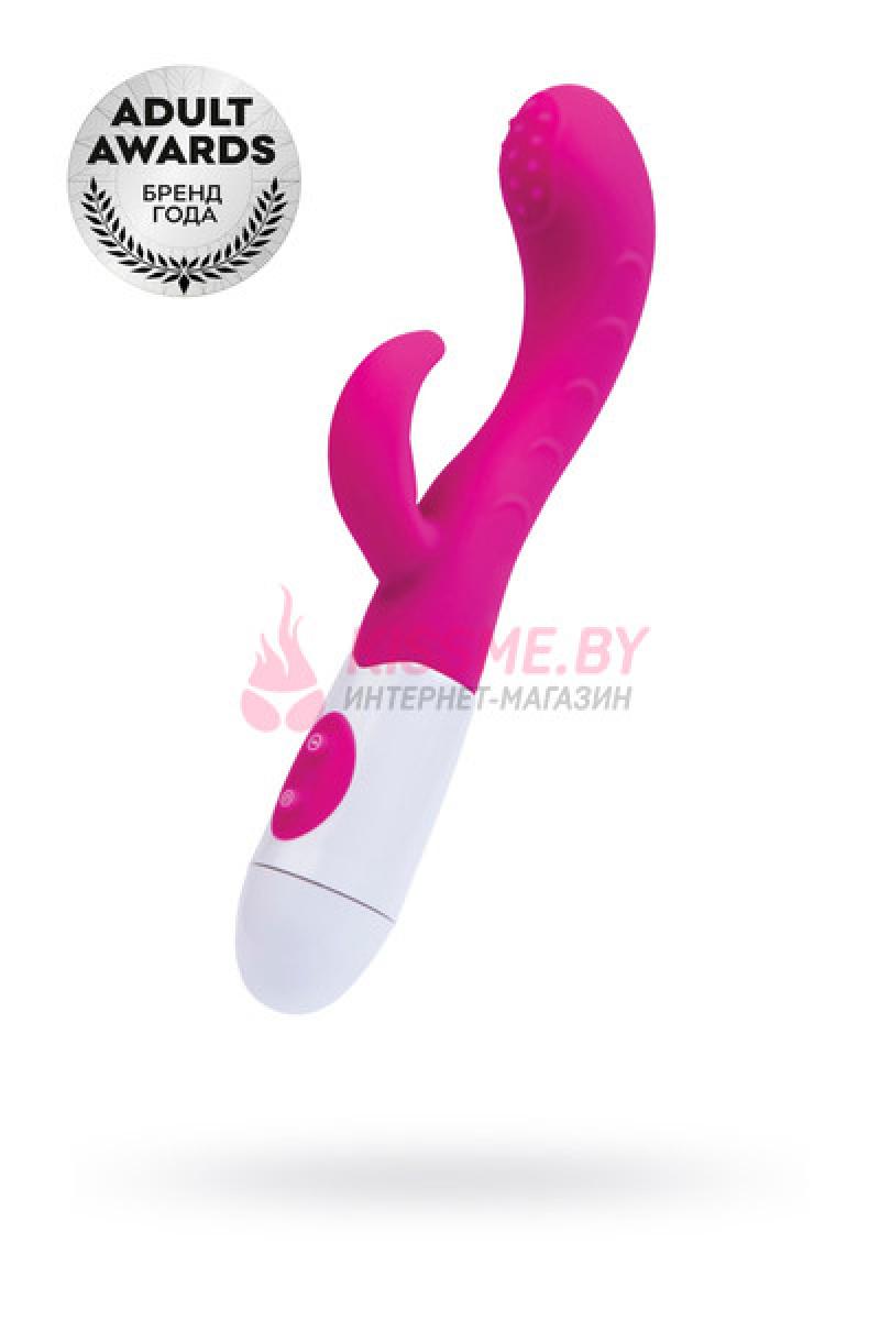 Вибратор с клиторальным стимулятором TOYFA A-Toys Nessy силикон розовый /Код 765003