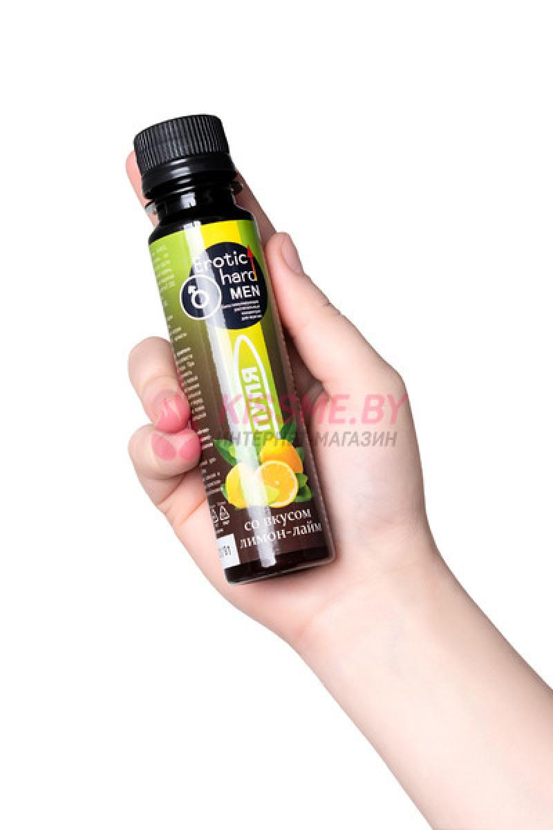 Биостимулирующий концентрат для мужчин Erotic hard Пуля со вкусом лимона и лайма 100 мл /Код УТ-00002058