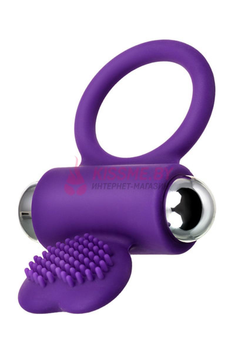 Виброкольцо с ресничками JOS PERY силикон фиолетовый
